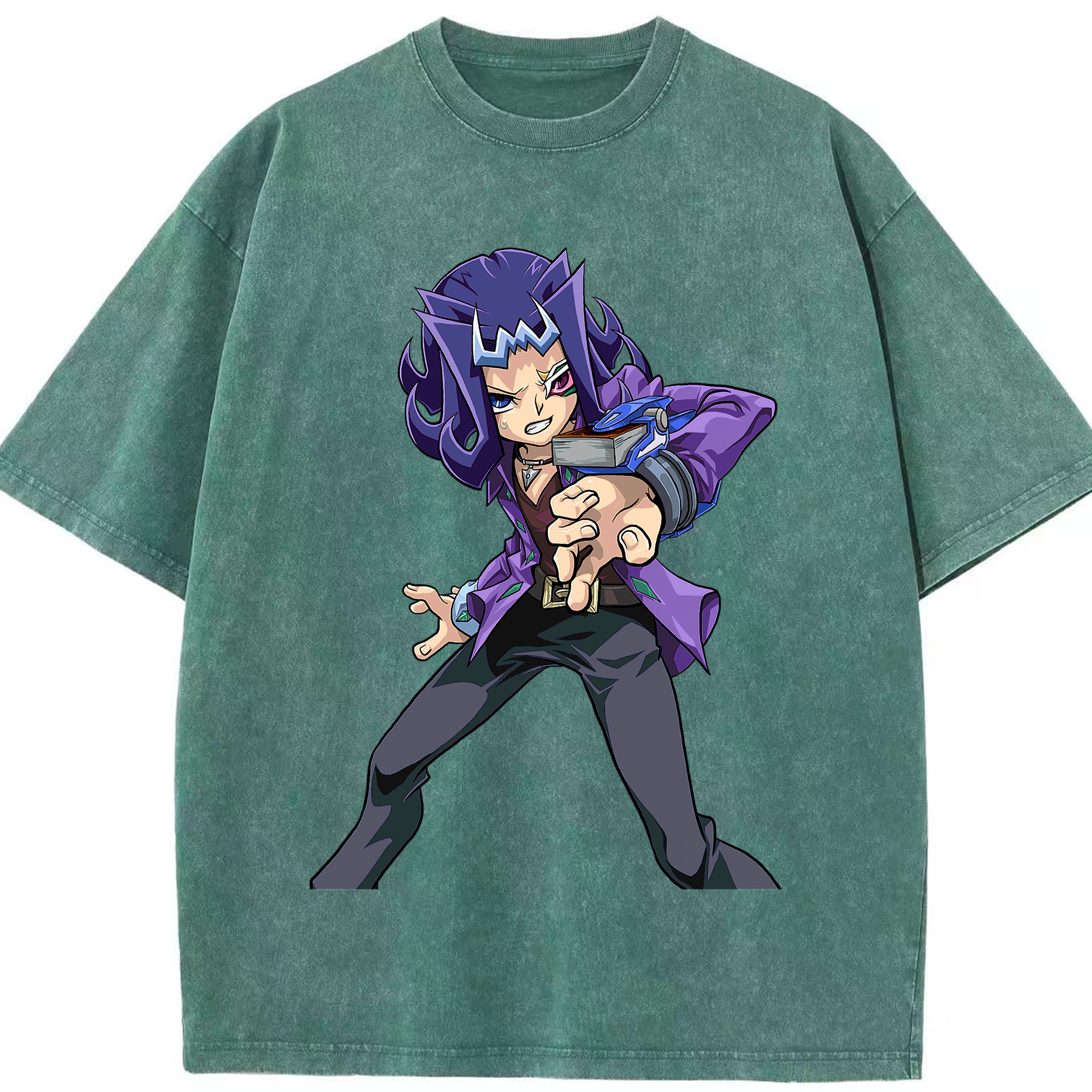 （画像用） 遊☆戯☆王 Yu-Gi-Oh! 綿100% ヴィンテージ風 半袖Tシャツ（フロントプリント）